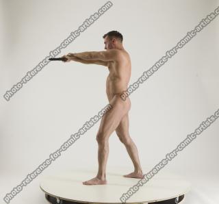 MICHAEL NAKED MAN DIFFERENT POSES WITH GUNS